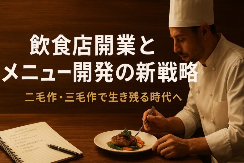 飲食店開業とメニュー開発の新戦略   二毛作・三毛作で生き残る時代へ
